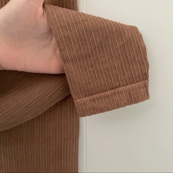 Avocado ribbed yoga leggings in light brown - Picture 5 of 6